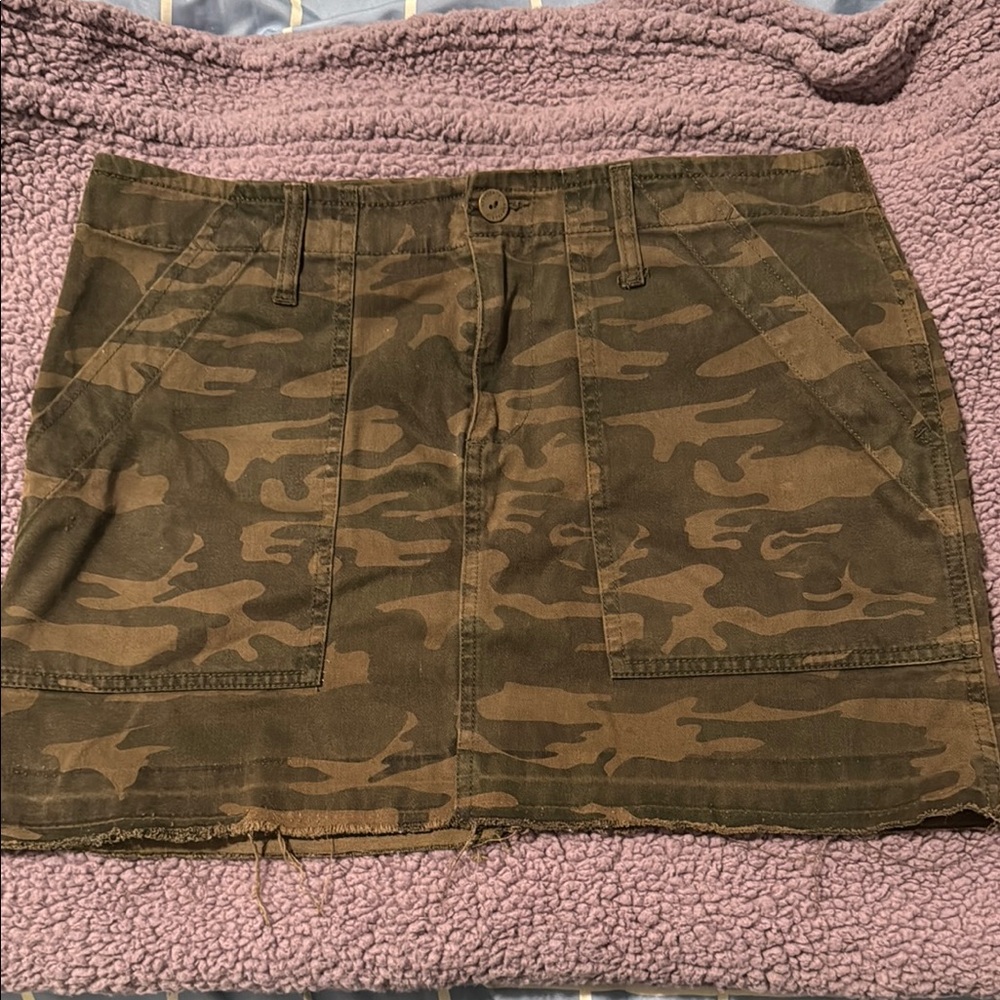 Sanctuary Brown Cargo Mini Skirt Casual
